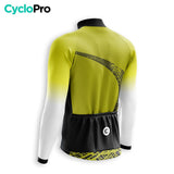 MAILLOT LONG DE CYCLISME AUTOMNE JAUNE - TRACE+ Maillot cycliste automne GT-Cycle Outdoor Store 