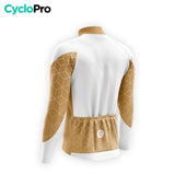 MAILLOT LONG DE CYCLISME AUTOMNE MARRON - CUBIC+ maillot automne cyclisme GT-Cycle Outdoor Store 