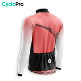 MAILLOT LONG DE CYCLISME AUTOMNE ROUGE - TRACE+ maillot cyclisme automne GT-Cycle Outdoor Store 