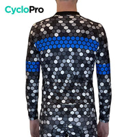 MAILLOT LONG DE CYCLISME BLEU - AUTOMNE - ATMOSPHERE+ Maillot long pour homme GT-Cycle Outdoor Store 