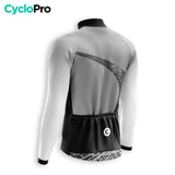 MAILLOT LONG DE CYCLISME HIVER GRIS - TRACE+ Maillot thermique homme GT-Cycle Outdoor Store 