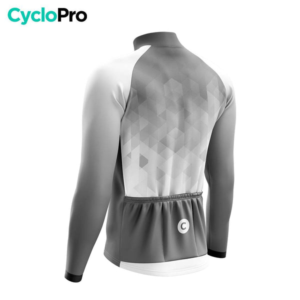 MAILLOT LONG DE CYCLISME HIVER NOIR - CRISTAL+ Maillot thermique homme GT-Cycle Outdoor Store 