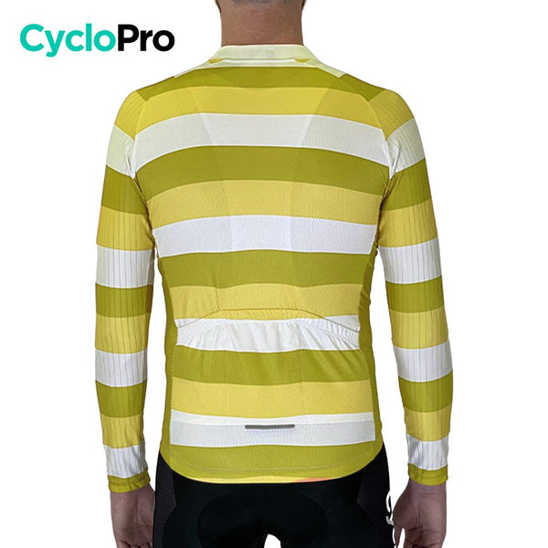 MAILLOT LONG DE CYCLISME JAUNE - AUTOMNE - ÉVASION+ Maillot long pour homme GT-Cycle Outdoor Store 