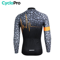 MAILLOT LONG DE CYCLISME ORANGE - AUTOMNE - PULSATION+ Maillot long pour homme GT-Cycle Outdoor Store 