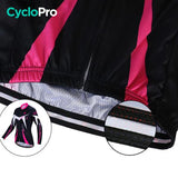 MAILLOT LONG DE CYCLISME ROSE - AUTOMNE - CONFORT+ maillot manches longues pour femme GT-Cycle Outdoor Store 