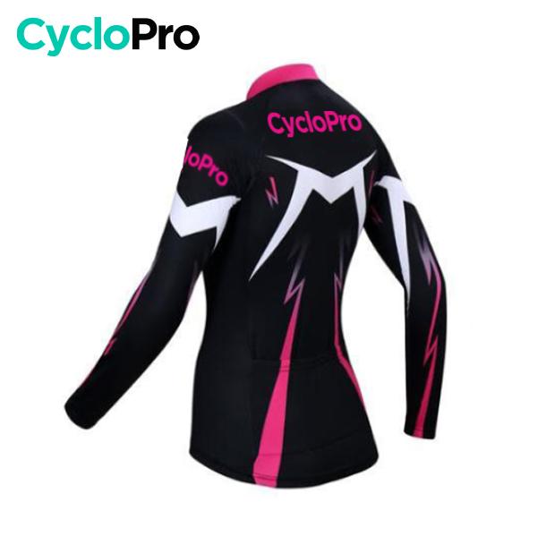 MAILLOT LONG DE CYCLISME ROSE - AUTOMNE - CONFORT+ maillot manches longues pour femme GT-Cycle Outdoor Store 