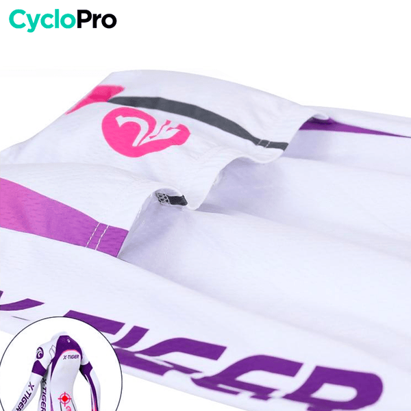 MAILLOT LONG DE CYCLISME VIOLET - HIVER - CONFORT+ - DESTOCKAGE maillot thermique femme GT-Cycle Outdoor Store 