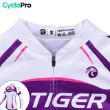 MAILLOT LONG DE CYCLISME VIOLET - HIVER - CONFORT+ - DESTOCKAGE maillot thermique femme GT-Cycle Outdoor Store 