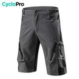 Short VTT / MTB - Technical - DESTOCKAGE Short Vélo VTT CycloPro Gris M 