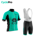 Turquoise Cycling Outfit - Flower of Age