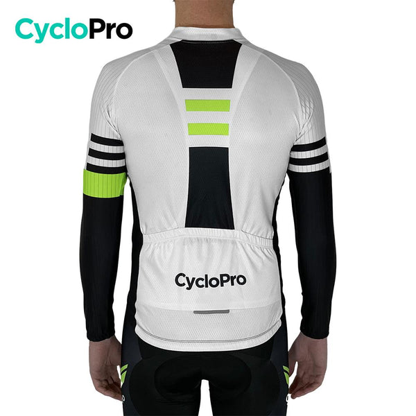 Tenue Cycliste Automne Blanche et Verte - Pro+ tenue de cyclisme automne GT-Cycle Outdoor Store 