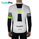 Tenue Cycliste Automne Blanche et Verte - Pro+ tenue de cyclisme automne GT-Cycle Outdoor Store 