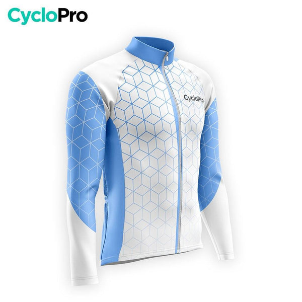 TENUE CYCLISTE AUTOMNE HOMME BLEU - CUBIC+ tenue cyclisme homme CycloPro 