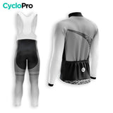 TENUE CYCLISTE AUTOMNE HOMME GRISE - TRACE+ tenue cyclisme homme CycloPro 