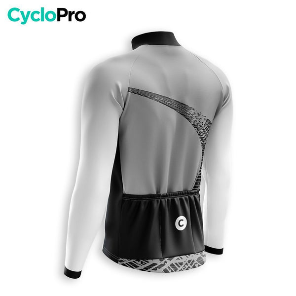 TENUE CYCLISTE AUTOMNE HOMME GRISE - TRACE+ tenue cyclisme homme CycloPro 