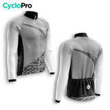 TENUE CYCLISTE AUTOMNE HOMME GRISE - TRACE+ tenue cyclisme homme CycloPro 