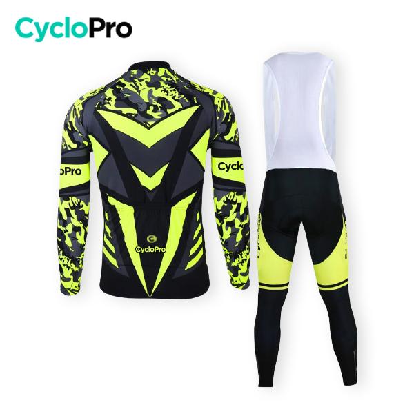 TENUE CYCLISTE AUTOMNE JAUNE - SQUAD+ tenue cyclisme homme CycloPro 