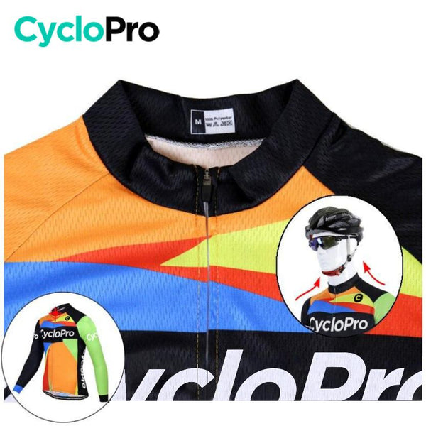 Tenue cycliste Automne multi-couleurs - Mosaïque+ Tenue de cyclisme automne homme GT-Cycle Outdoor Store 
