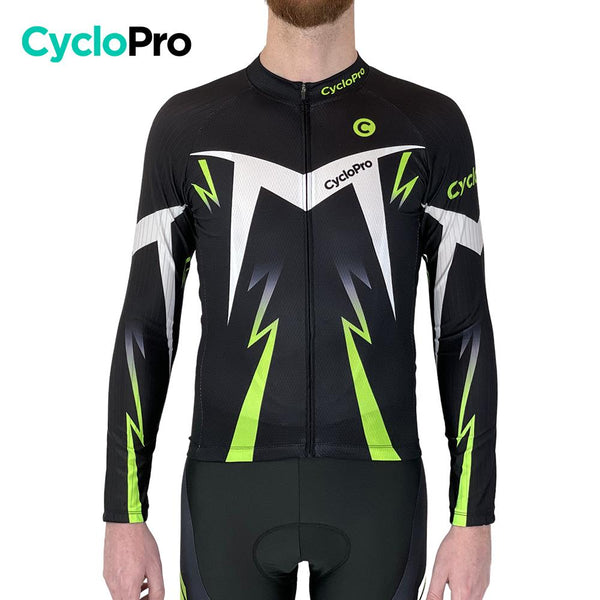 Tenue cycliste automne Noire et Verte - Confort+ tenue de cyclisme automne GT-Cycle Outdoor Store 