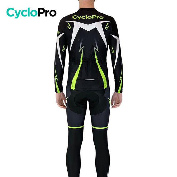 Tenue cycliste automne Noire et Verte - Confort+ tenue de cyclisme automne GT-Cycle Outdoor Store 