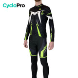 Tenue cycliste automne Noire et Verte - Confort+ tenue de cyclisme automne GT-Cycle Outdoor Store 