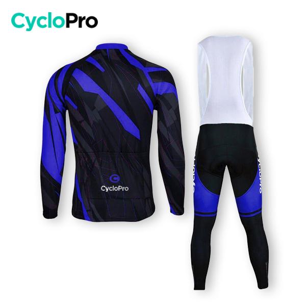 TENUE CYCLISTE HIVER BLEUE - ABSTRACT+ tenue cyclisme homme CycloPro 