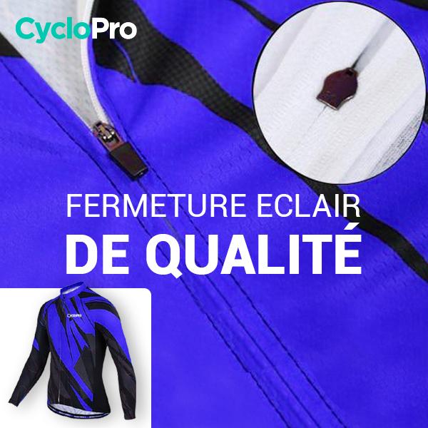 TENUE CYCLISTE HIVER BLEUE - ABSTRACT+ tenue cyclisme homme CycloPro 