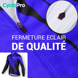 TENUE CYCLISTE HIVER BLEUE - ABSTRACT+ tenue cyclisme homme CycloPro 