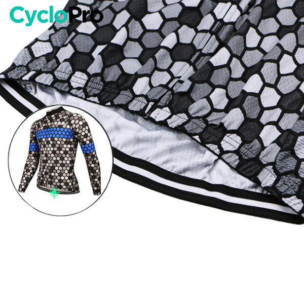 Tenue cycliste hiver Bleue - Atmosphère+ tenue de cyclisme thermique GT-Cycle Outdoor Store 
