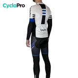 Tenue cycliste hiver Bleue et blanche - Pro+ tenue de cyclisme hiver GT-Cycle Outdoor Store 