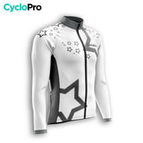 TENUE CYCLISTE HIVER HOMME BLANCHE - STAR+ tenue cyclisme homme CycloPro 