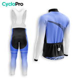 TENUE CYCLISTE HIVER HOMME BLEU - TRACE+ tenue cyclisme homme CycloPro 