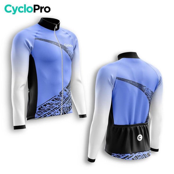 TENUE CYCLISTE HIVER HOMME BLEU - TRACE+ tenue cyclisme homme CycloPro 