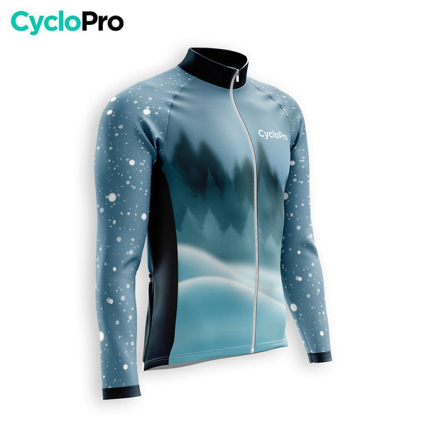 TENUE CYCLISTE HIVER HOMME BLEUE - SNOW+ tenue cyclisme homme CycloPro 