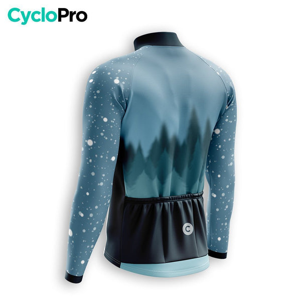 TENUE CYCLISTE HIVER HOMME BLEUE - SNOW+ tenue cyclisme homme CycloPro 