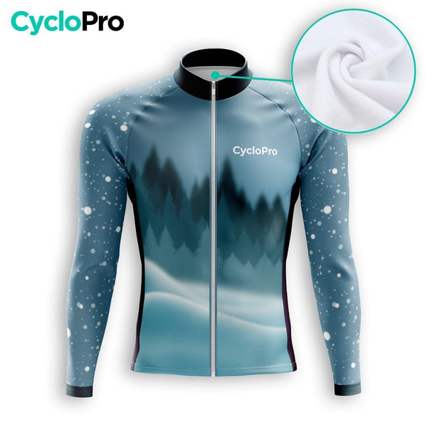 TENUE CYCLISTE HIVER HOMME BLEUE - SNOW+ tenue cyclisme homme CycloPro 