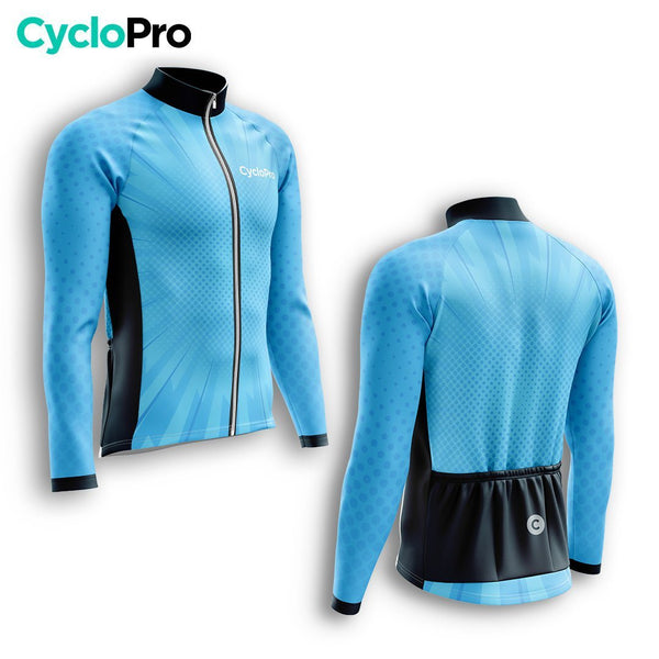 TENUE CYCLISTE HIVER HOMME BLEUE - SPEED+ tenue cyclisme homme CycloPro 