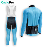 TENUE CYCLISTE HIVER HOMME BLEUE - SPEED+ tenue cyclisme homme CycloPro 