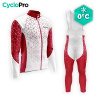 TENUE CYCLISTE HIVER HOMME GRENAT - CUBIC+ - DESTOCKAGE tenue cyclisme homme CycloPro XS 