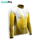 TENUE CYCLISTE HIVER HOMME JAUNE - CRISTAL+ tenue cyclisme homme CycloPro 