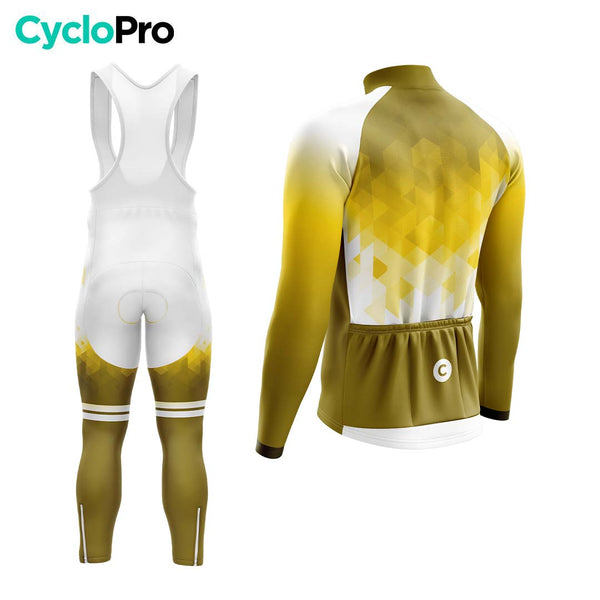 TENUE CYCLISTE HIVER HOMME JAUNE - CRISTAL+ tenue cyclisme homme CycloPro 