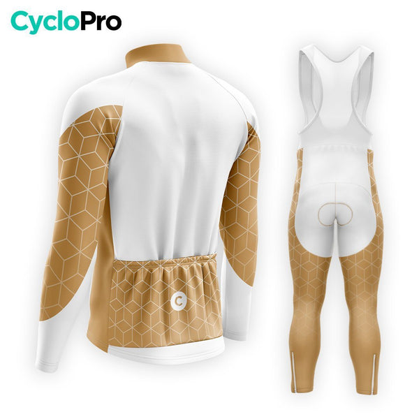 TENUE CYCLISTE HIVER HOMME MARRON - CUBIC+ tenue cyclisme homme CycloPro 