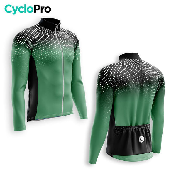 TENUE CYCLISTE HIVER HOMME VERTE - COCCINELLE+ tenue cyclisme homme CycloPro 