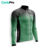 TENUE CYCLISTE HIVER HOMME VERTE - COCCINELLE+ tenue cyclisme homme CycloPro 