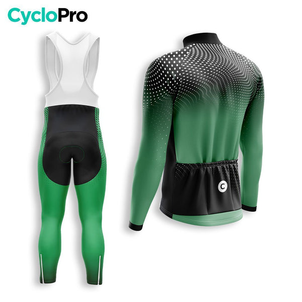 TENUE CYCLISTE HIVER HOMME VERTE - COCCINELLE+ tenue cyclisme homme CycloPro 