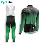 TENUE CYCLISTE HIVER HOMME VERTE - COCCINELLE+ tenue cyclisme homme CycloPro 