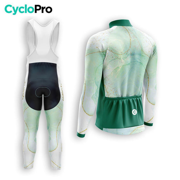 TENUE CYCLISTE HIVER HOMME VERTE - TEINTE+ tenue cyclisme homme CycloPro 
