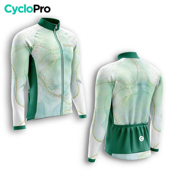 TENUE CYCLISTE HIVER HOMME VERTE - TEINTE+ tenue cyclisme homme CycloPro 