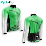 TENUE CYCLISTE HIVER HOMME VERTE - TRACE+ tenue cyclisme homme CycloPro 