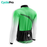 TENUE CYCLISTE HIVER HOMME VERTE - TRACE+ tenue cyclisme homme CycloPro 